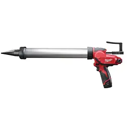 Пістолет для герметиків акумуляторний MILWAUKEE, M12 PCG/600A-201B, 600мл (зарядний пристрій С12 С, 1 акумулятор М12 В2 2Ач, алю - мініатюра 2