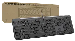 Клавіатура Signature Slim K620 Wired Keyboard for Business - GRAPHITE (920-013333) Logitech teh0022929