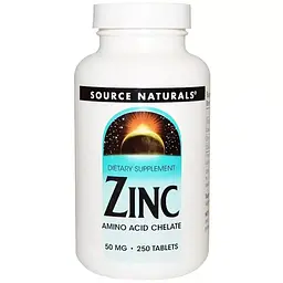 Цинк Source Naturals 50 мг 250 таблеток