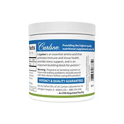 Амінокислота Carlson Labs L-Lysine Powder 100 грам - мініатюра 3