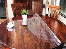 М'яке скло Прозора силіконова скатертина на стіл Soft Glass Захист для меблів 2.8х1.0м (товщина 1.5 мм) - мініатюра 3