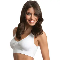 Бюстгальтер Ahh Bra XXXL білий, безшовний спортивний топ без кісточок