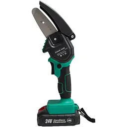 Пила ланцюгова акумуляторна Chainsaw 24V-A, міні електропила з додатковим акумулятором, шина 10 см 1/4"