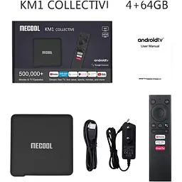 Смарт ТВ приставка Mecool KM1 Collective 4K Ultra HD 4GB64GB (KM1 Collective (464)_3199) - мініатюра 5