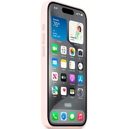Чохол Silicone Case with MagSafe для Apple iPhone 15 Pro Light Pink AAA [93266] - мініатюра 3