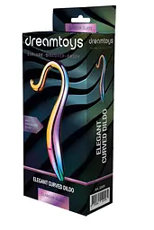 Фалоімітатор Glamour Glass Elegant Curved 18 см мульті - мініатюра 4