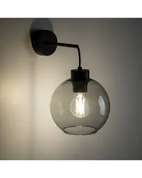 Бра Tk Lighting 10243 Cubus E27 1x15W IP20 Bk - мініатюра 2