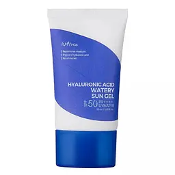 Легкий зволожуючий сонцезахисний гель 50 мл Isntree Hyaluronic Acid Watery Sun Gel SPF/СПФ 50+ PA++++