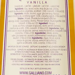 Лікер Galliano Vanilla, 30%, 0,5 л - мініатюра 3