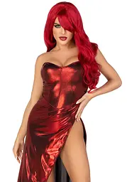 Еротичне плаття Leg Avenue Shimmer bodysuit with skirt, розмір S