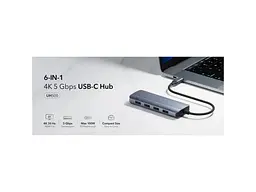USB-хаб CUDY UH500 Grey - мініатюра 9