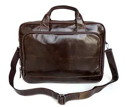 Чоловіча шкіряна сумка Vintage 37х30х10 см sum0013934 - мініатюра 2
