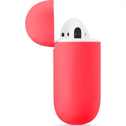 Чохол для навушників New Silicone Case для AirPods 2 Wine Red [53453] - мініатюра 3