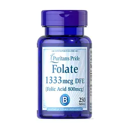 Фолат (Фолієва кислота) Folate 1333 mcg DFE - 250 tabs