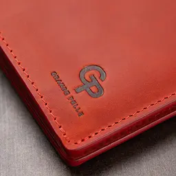 Шкіряне жіноче матове портмоне Grande Pelle 11512 червоний - мініатюра 10