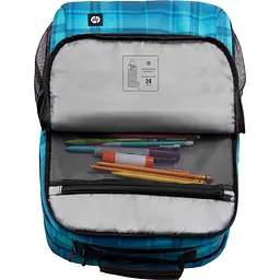 Рюкзак для ноутбука HP 16.1" Campus Tartan Plaid блакитний - мініатюра 7