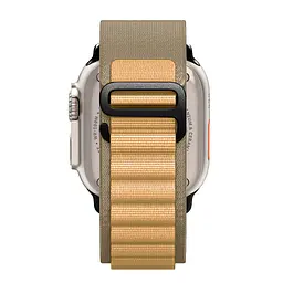 Ремінець для Apple Watch 42 (Series 11-10)/41/40/38, бежевий, Alpine Loop Alpina Band, тканинний поліестеровий ремінець для смарт-годин, дихаючий, для активного відпочинку та спорту, ArmorStandart (ARM82564) - мініатюра 6