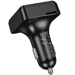 АЗП FM модулятор Hoco E89 Libre 45W (1USB-A/1C) Black - мініатюра 6
