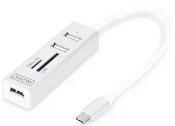Digitus Сетевой концентратор OTG USB 2.0 типа С