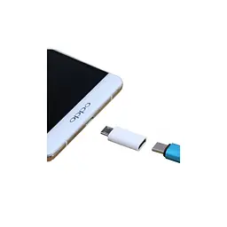 Перехідник Lapara Micro USB Male to USB 3.1 Type-C Female white (LA-MaleMicroUSB-TypeC-Female white) - мініатюра 3