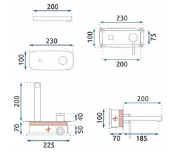 Змішувач для умивальника Rea Oval чорний (REA-B8860) - мініатюра 8