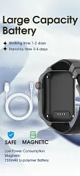 Смарт-годинник дитячий Wonlex CT27 Original Годинник-телефон з відеодзвінком GPS і SIM-картою, геопаркан (19534) - мініатюра 11