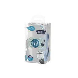 Пустушка Nuvita 7065 Air55 Cool симетрична 0m+ BOY зелена NV7065NG - мініатюра 3