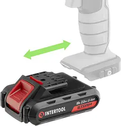 Акумулятор до електроінструмента Intertool 18V 2Ah [WT-0312] [89160] - мініатюра 4