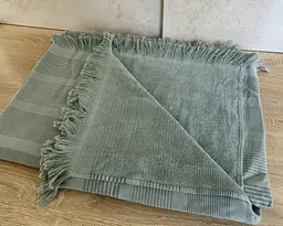 Простирадло махрове Parisa Home Pike 150х200 щільність 400 г/м2 м'ята - мініатюра 7