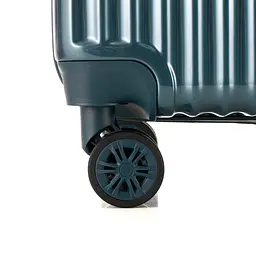 Валіза Semi Line 24 дюйми (M) T5955-2, ABS, 4 спарені колеса, синій - мініатюра 9