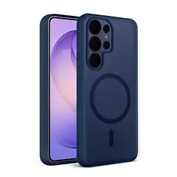 Чохол MAKE Samsung S26 Ultra Silicone Aura Magnet Navy