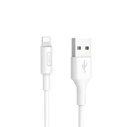 USB Cable Hoco X25 Soarer Lightning White 1m