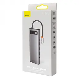 Usb Hub Baseus Metal Gleam Series 11-in-1 Multifunctional Type-C Сірий (CAHub-CT0G) - мініатюра 7