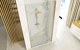 Душові двері Rea Hugo 80 brushed gold REA-K8410 - мініатюра 5