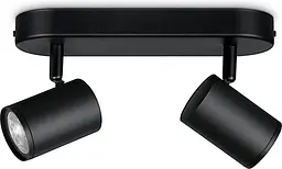 WiZ Світильник точковий накладний розумний IMAGEO Spots, 2х5W, 2200-6500K, RGB, Wi-Fi, чорний - мініатюра 3