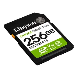 Карта пам'яті Kingston 256GB SDXC class 10 UHS-I V10 A1 Canvas Select Plus (SDS3/256GB) - мініатюра 2