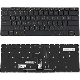 Клавіатура для ноутбука ASUS (UX393 series) ukr чорний без фрейму підсвічування клавіш