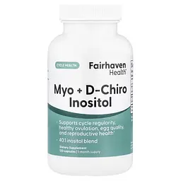 Инозитол (B-8) Myo+D-Chiro Inositol 120 капсул Fairhaven Health vit0005901