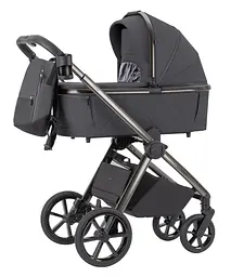 Коляска універсальна 2 в 1 Omega Excellent Grey з LED підсвічуванням для дітей до 22 кг CARRELLO Сірий - мініатюра 2