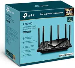 Роутер TP-LINK Archer AX72, Black, Wi-Fi 6, до 5400 Mb/s, 2.4/5GHz, 4x100/1000 Mb/s, RJ45 100/1000Mb/s (Gb), 6 зовнішні незнімні антени, 1 х USB 3.0 - мініатюра 4