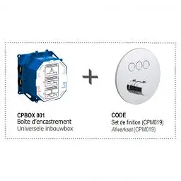 Змішувач для ванни/душа на 3 споживача Paffoni Compact Box chrome CPM019CR, Хром - мініатюра 4