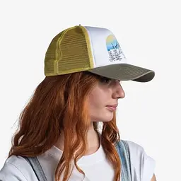 Кепка Buff Trucker Cap, Shira Multi L/XL Білий-Зелений - мініатюра 3