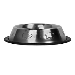 Миска для котів Trixie металева з гумовою кромкою 0.2 л 15 см (24870) - мініатюра 2