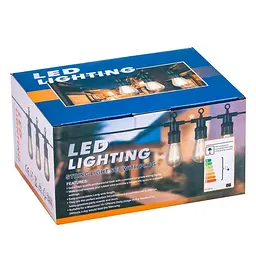 Ретро-гірлянда вулична GarlandoPro 10 LED F27 довжина 5 м, тепле світло (1733075Y) - мініатюра 9