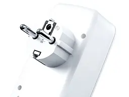 Мережевий розгалужувач XO WL08 EU Smart Wall Plug Conversion Socket (3 х розетки 2 х USB) білий - мініатюра 2