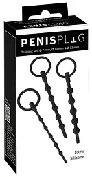 Стимулятор уретри Penisplug Training Set, 3 шт (чорний) - мініатюра 8