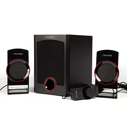 Акустична система 2.1 Microlab M-111, чорна з червоним - мініатюра 2