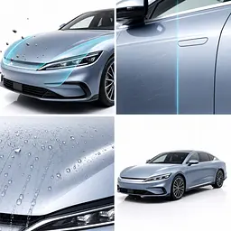 Антигравійна захисна бронеплівка за лекалами для BYD Han II facelift 2023- задній бампер - мініатюра 3
