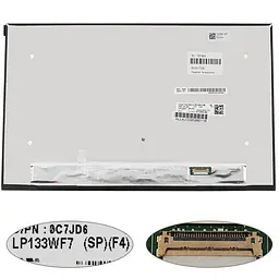 Матриця 13.3 LP133WF7-SPF4 (1920*1080 30pin(eDP) LED SLIM(без дод. панелі) матова роз'єм праворуч знизу) для ноутбука (renew)