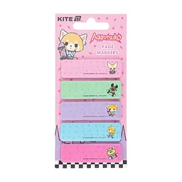 Стікер-закладка Kite паперова з малюнком Aggretsuko , 100 шт, 5х15х50 мм, прямокутна (AR25-480)